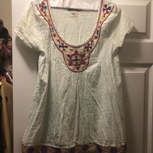 Antik Batik Embroidered Babydoll Top 38